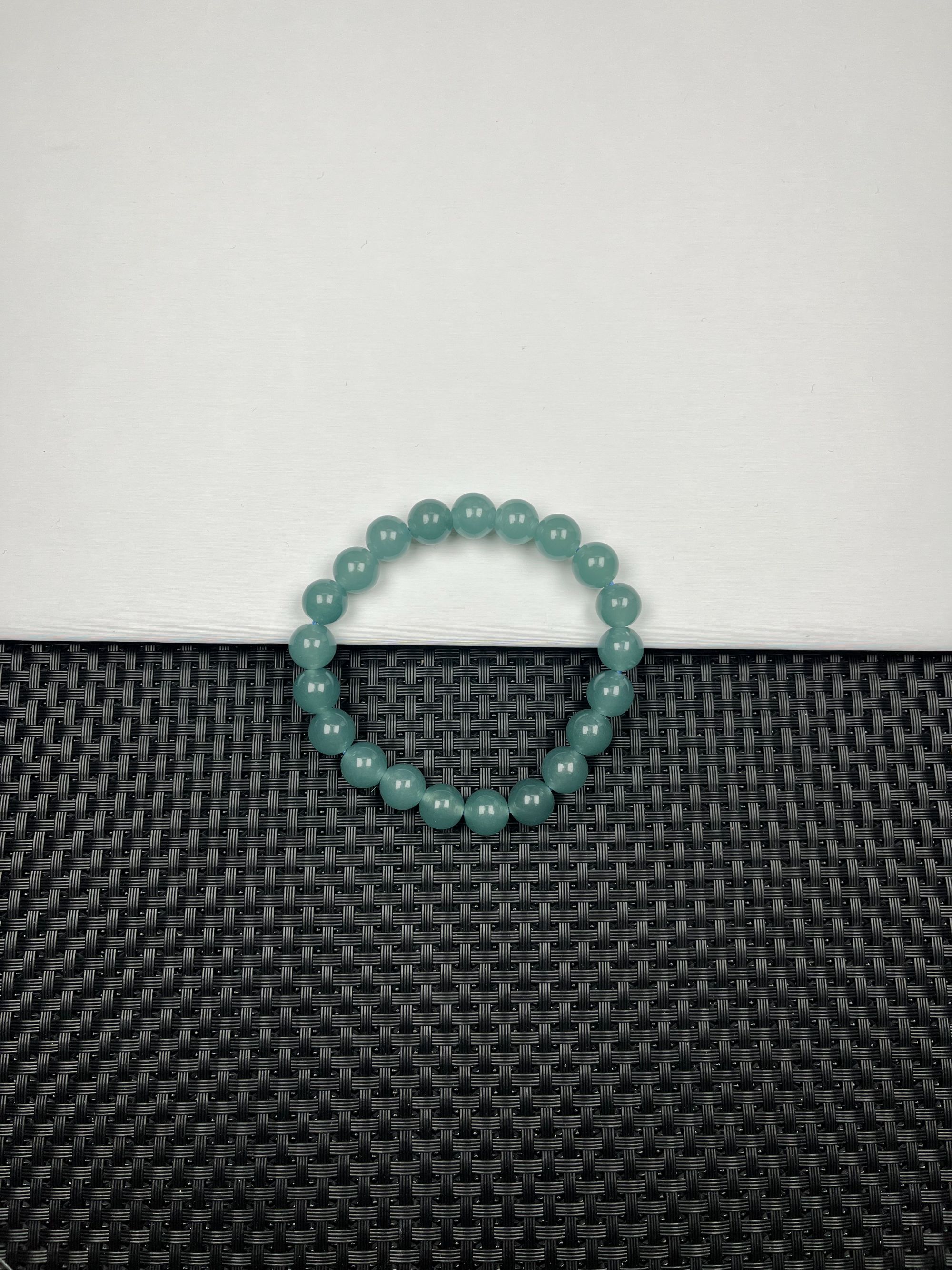 (老郑珠宝)W43老蓝冰手串8m时尚精美气质百搭款