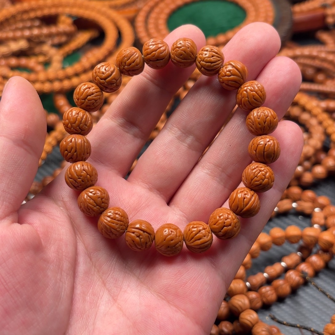 熔***岩桃核吊坠一物一图