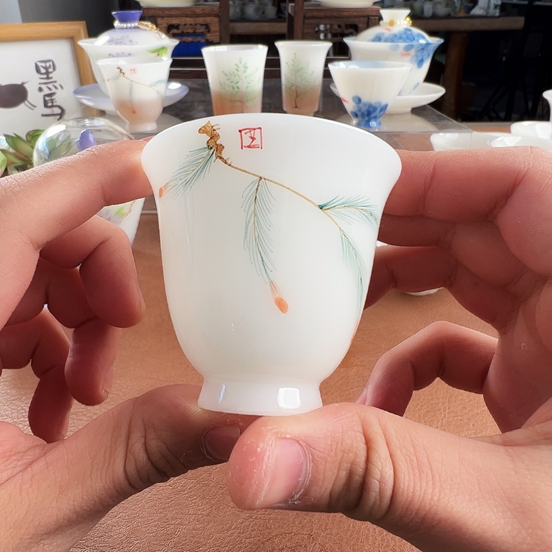 陶杯子手绘璞玉瓷系列产品