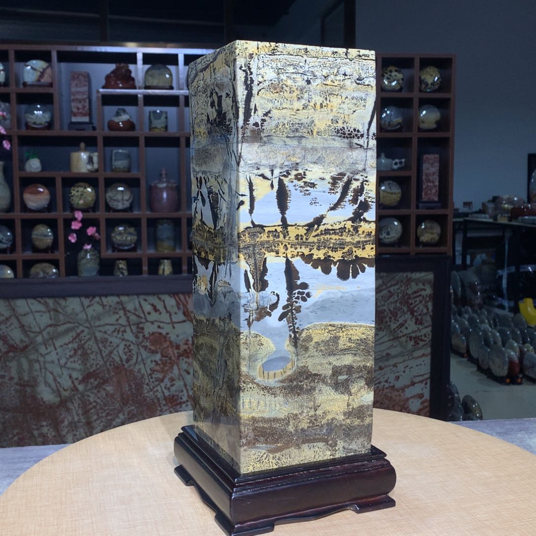 紫砂，广西国画石摆件，收藏观赏