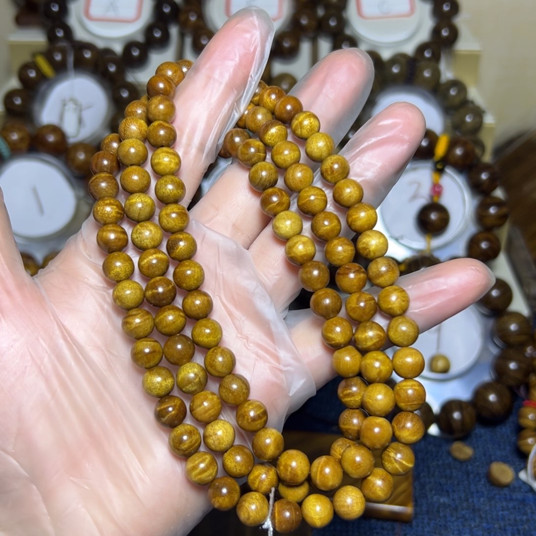 金丝楠手串/手链0.8*108