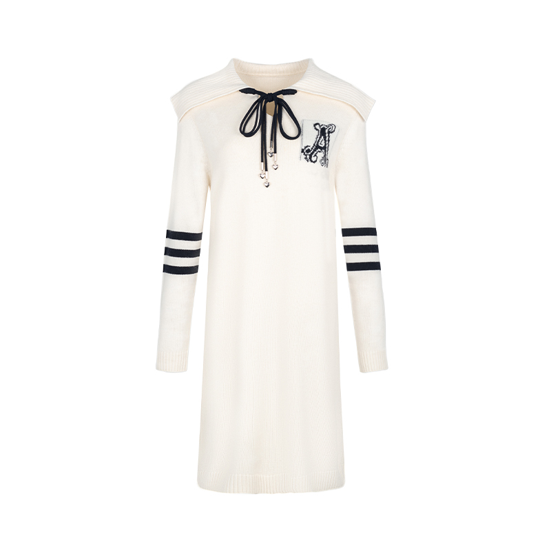 【诗语专属】商场同款新品随性慵懒针织连衣裙N1910A34767