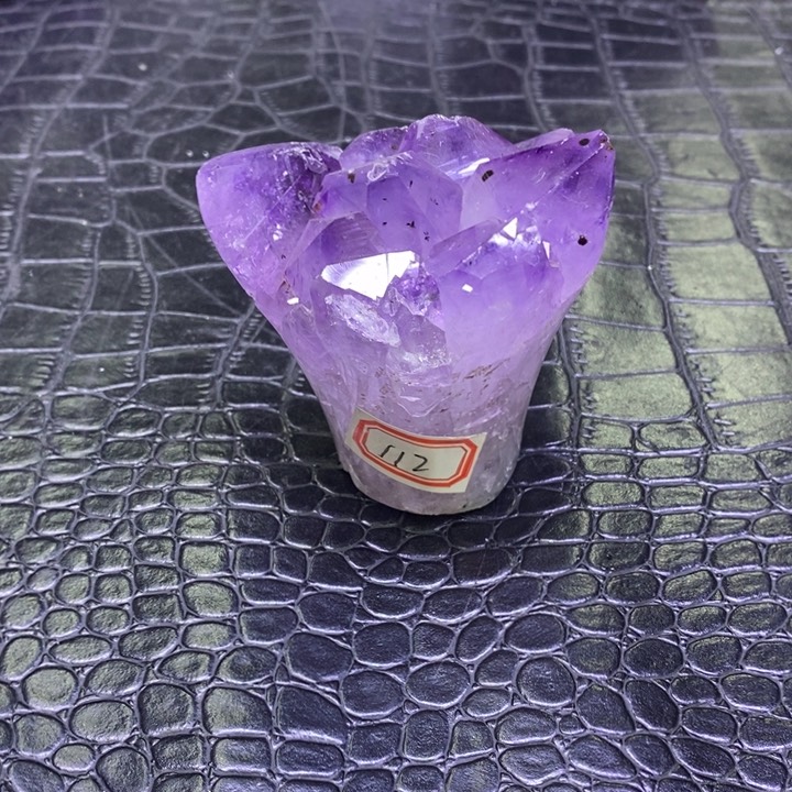 福利紫晶手捧花未镶嵌水晶