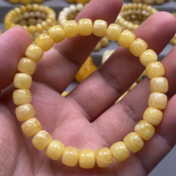 琥珀未镶嵌手链手串
