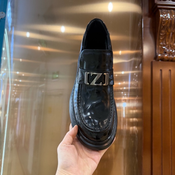 882-2冬季新款 男款商务豆豆休闲鞋 橡胶大底一脚蹬舒适百搭款