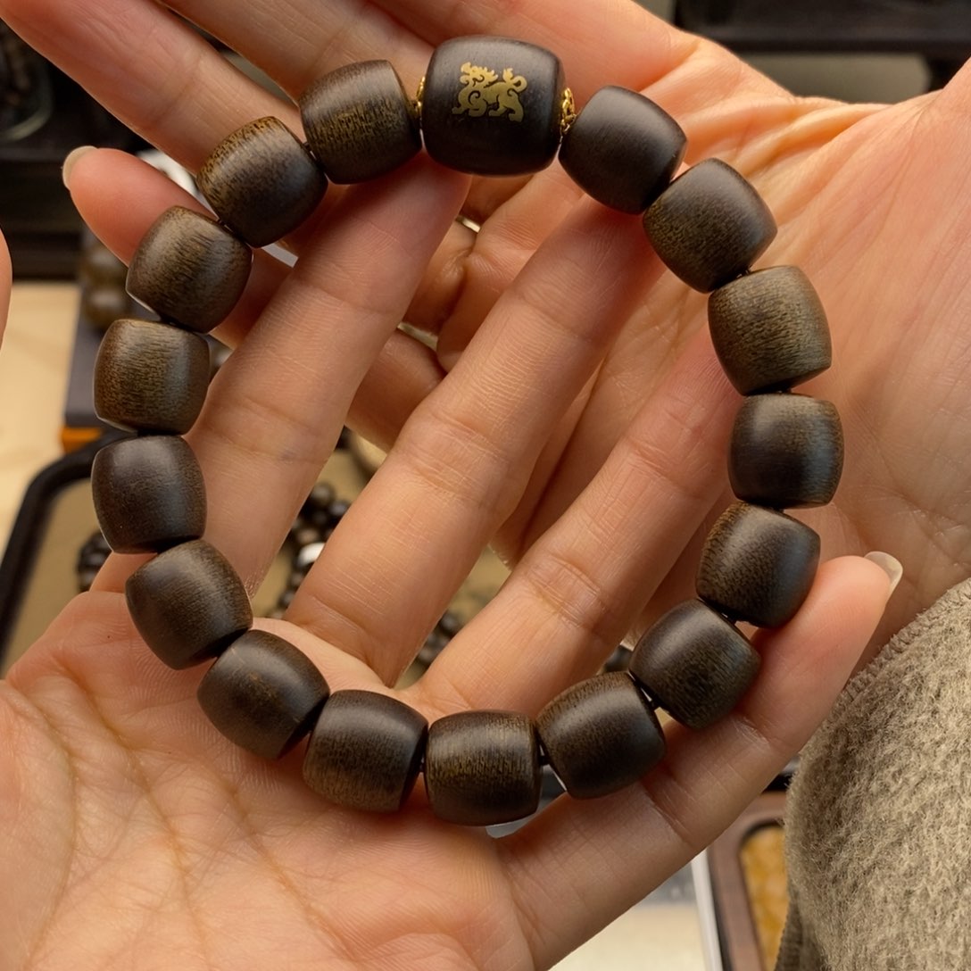 沉香手串书**哥越南芽庄白棋1.2