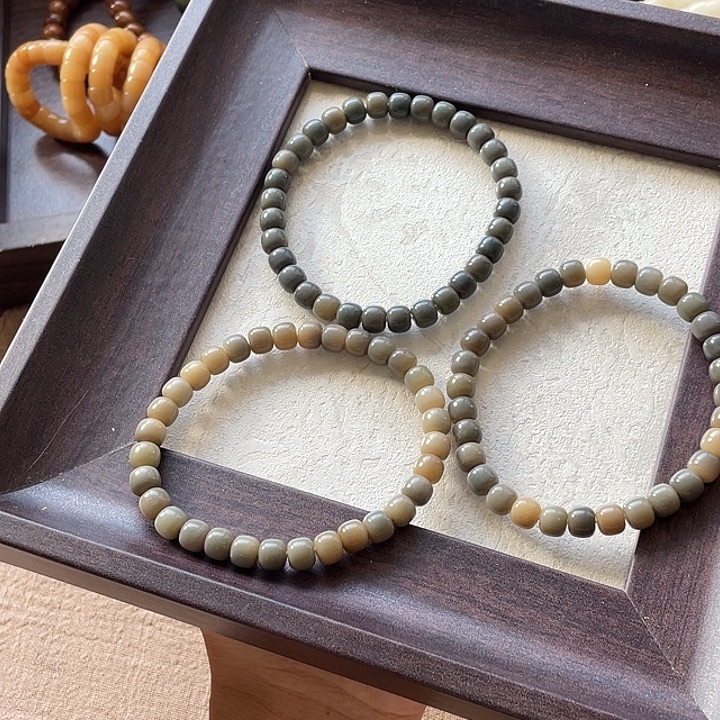 手串菩提根/象牙果卡0.7微瑕小桶 干磨