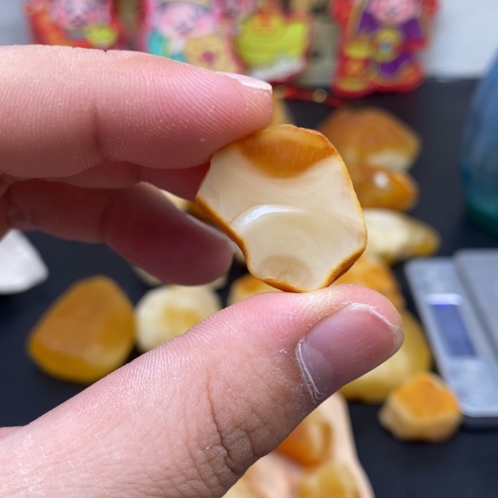 定制琥珀未镶嵌五*说天然蜜蜡原石加工不退不换