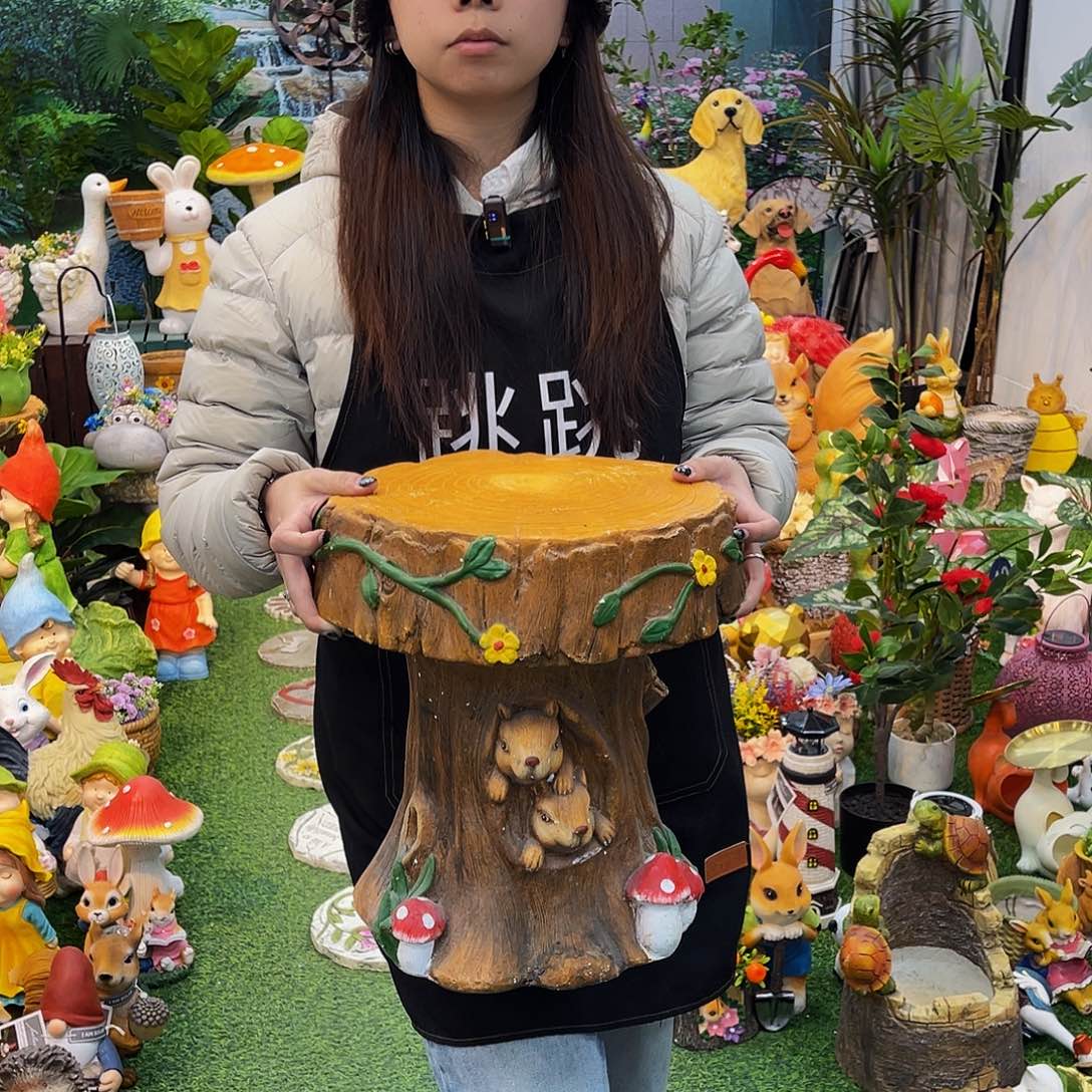 红陶花园庭院摆件&000&