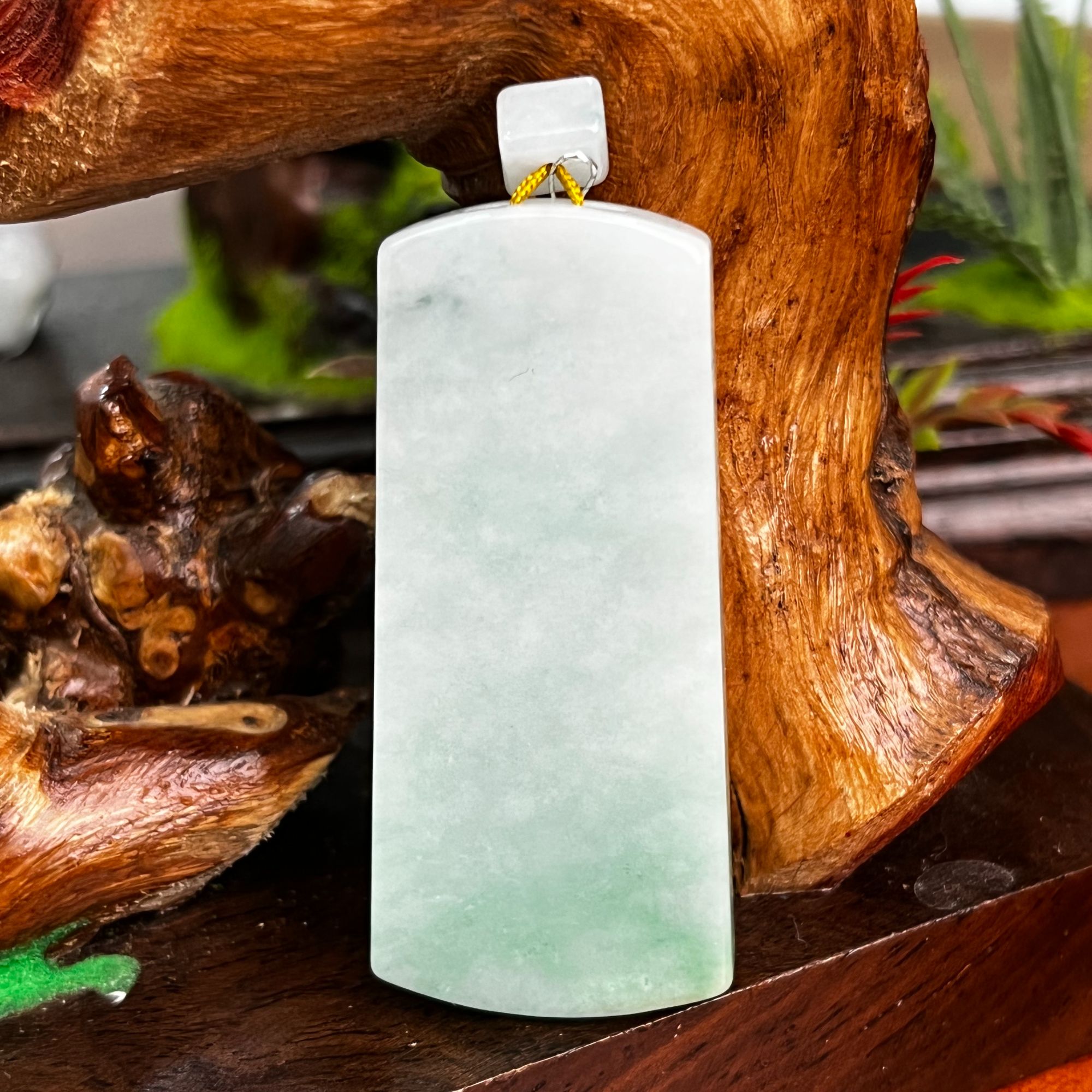 19604天然缅甸A货翡翠-无事牌