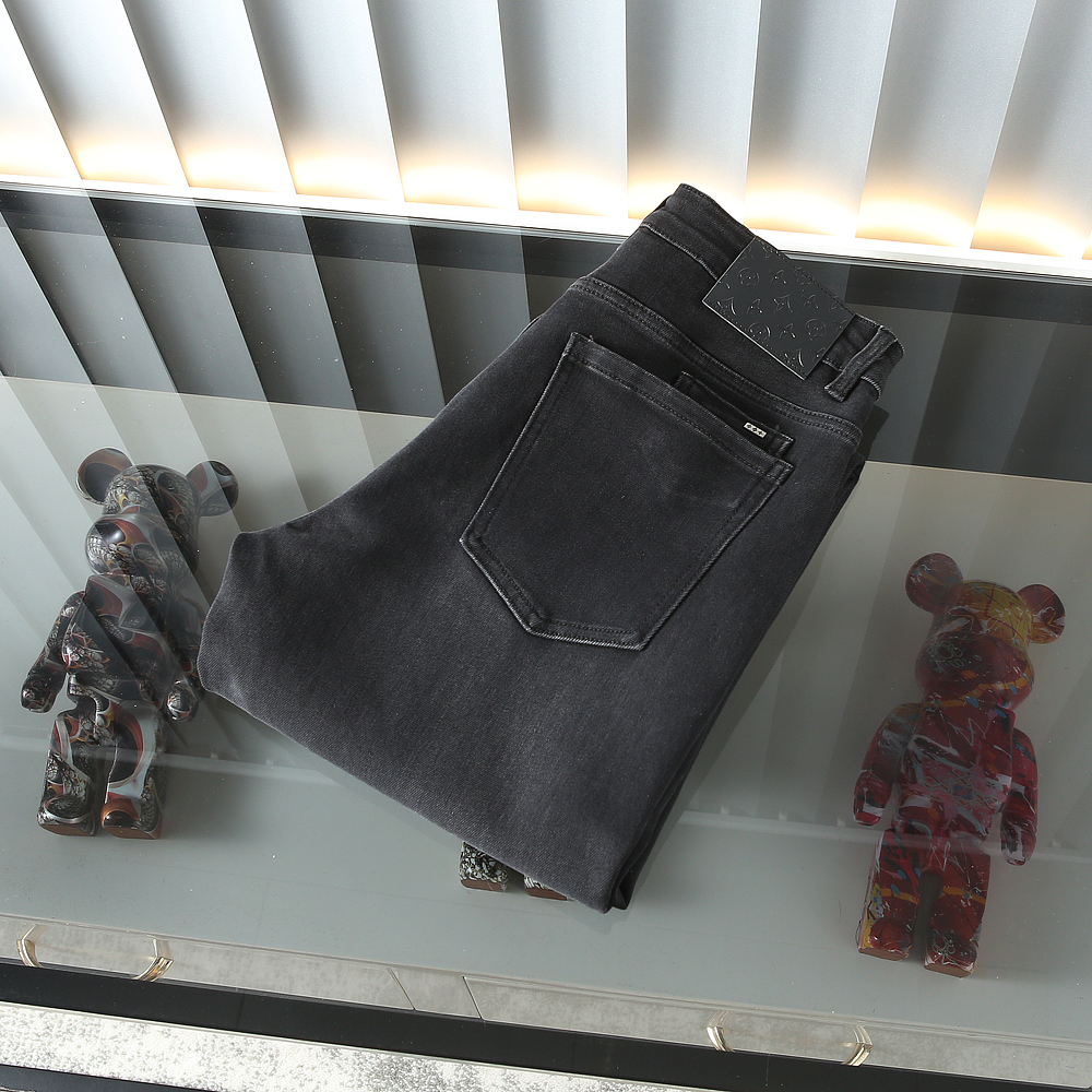 [AR]专属轻奢中腰直筒宽松直筒牛仔裤男厚款秋冬新品6678