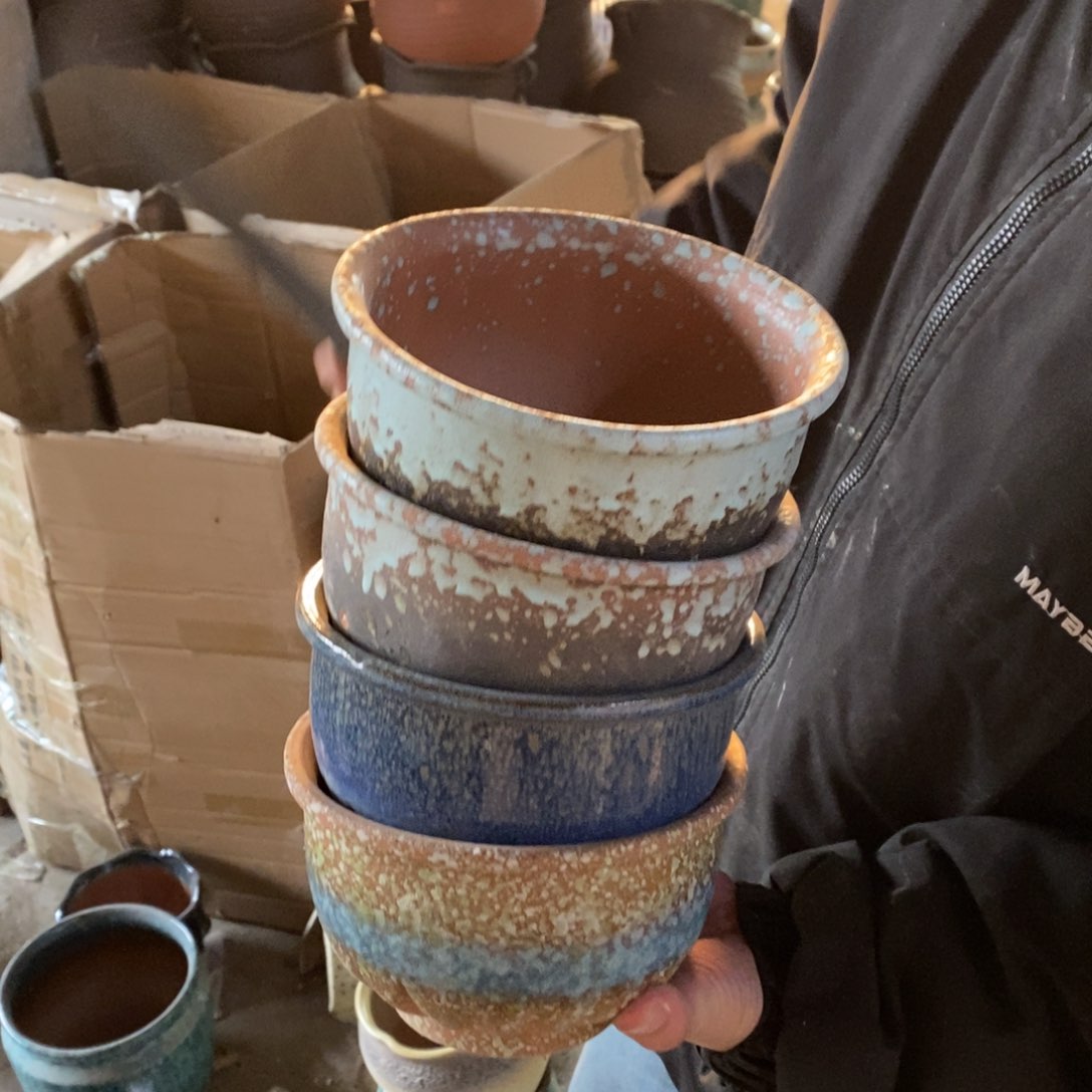 紫砂花盆瑕疵15/10f h j h h g g