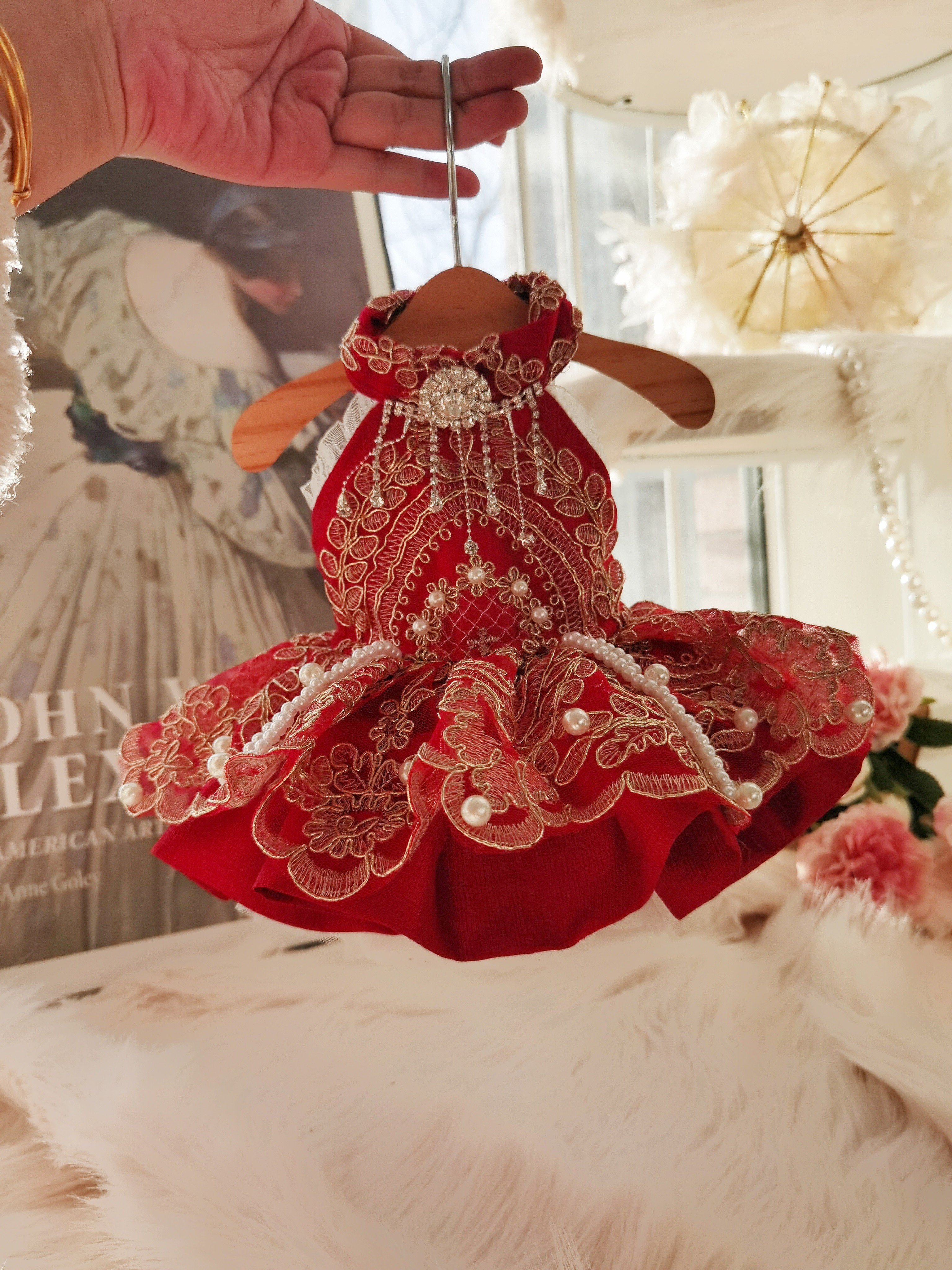 022国风盛典狗狗连衣裙手工定制无质量问题不退不换