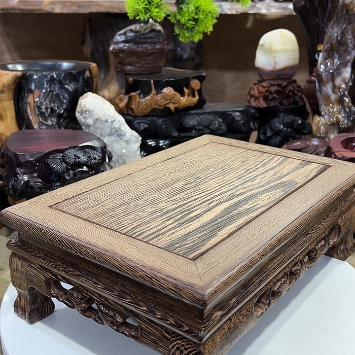 木鸡翅木方台底座尺寸30*20*10