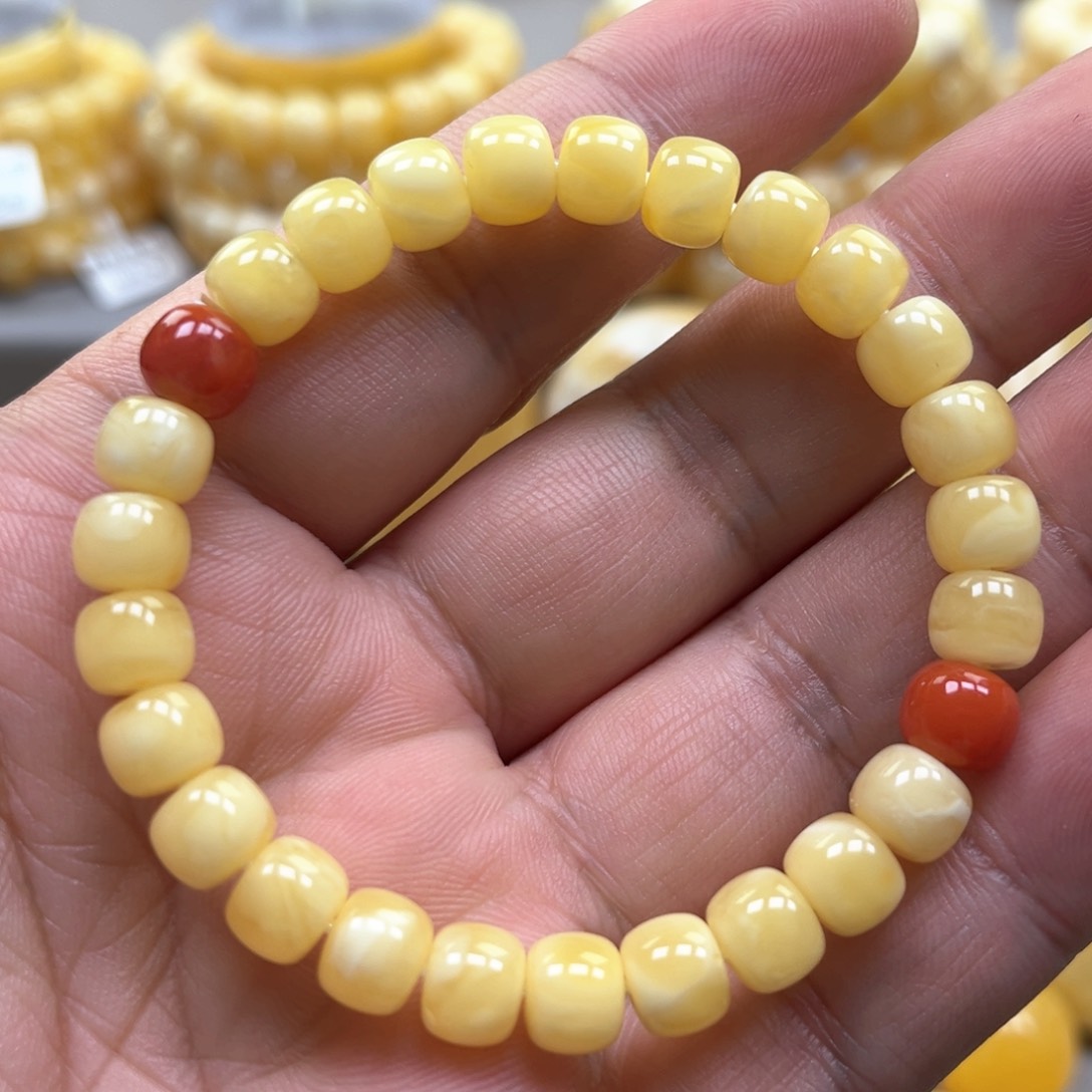 琥珀手链未镶嵌手串