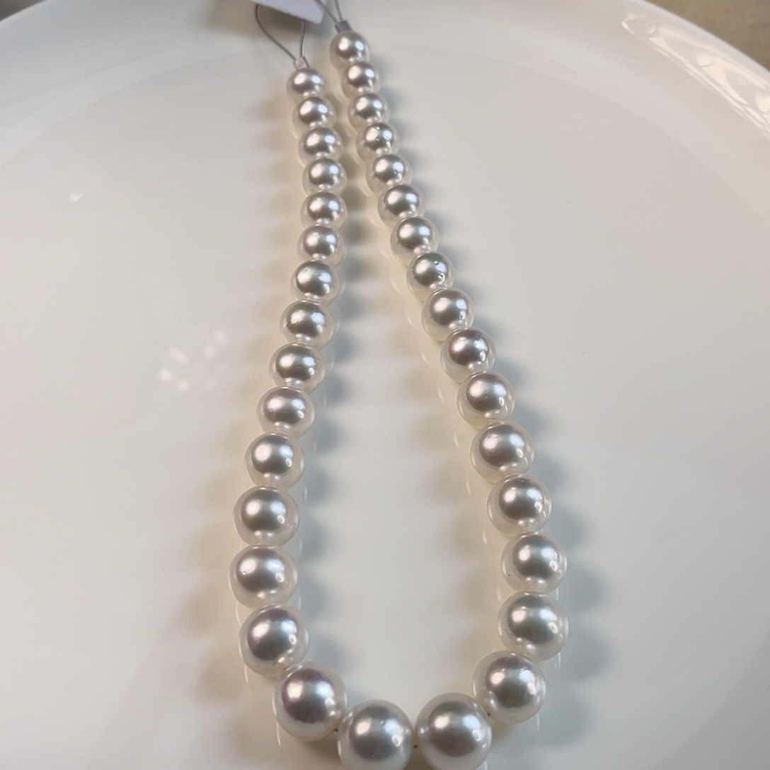 海水珍珠银S925镶嵌颈饰澳白11-15