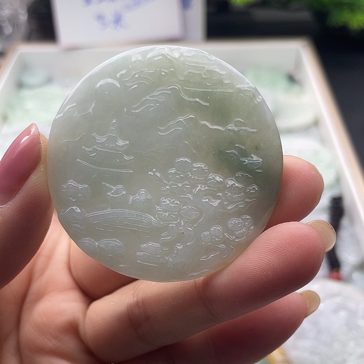 翡翠未镶嵌颈饰天然翡翠