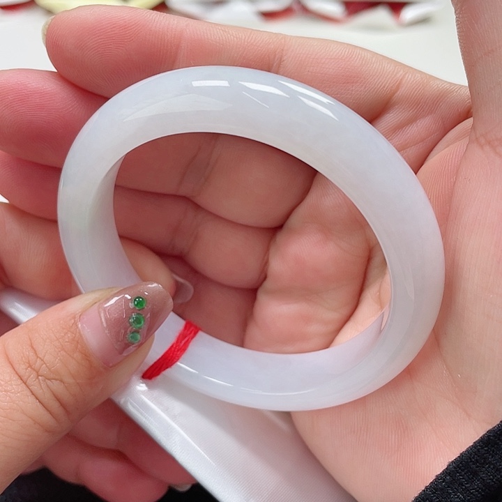 翡翠手镯未镶嵌缅甸翡翠手镯56圈