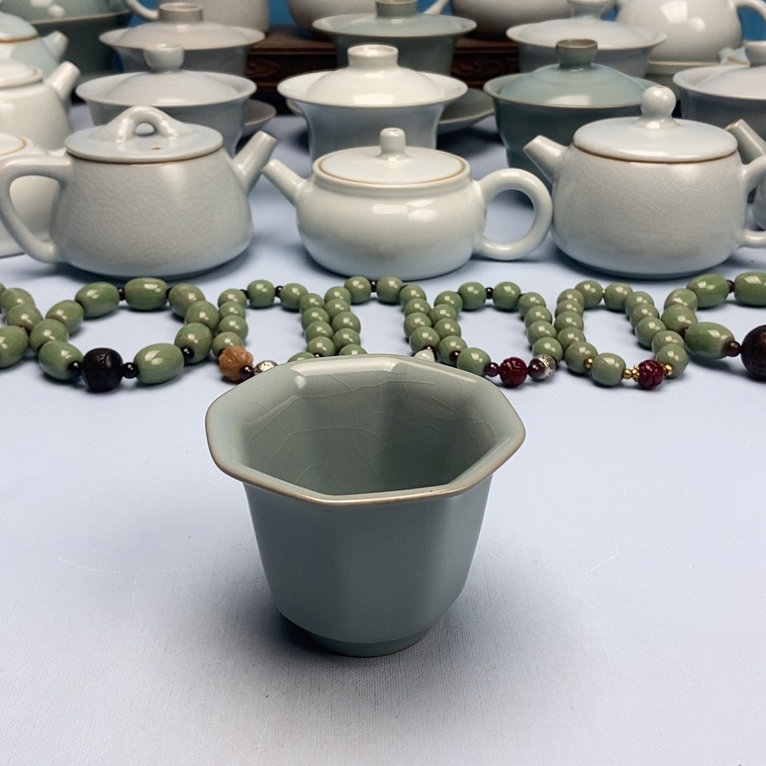 杯仿古釉八方杯原矿原釉原产地