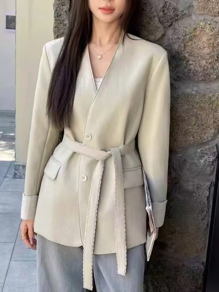女人阁（PU 外套705）欧货新款休闲百搭PU外套