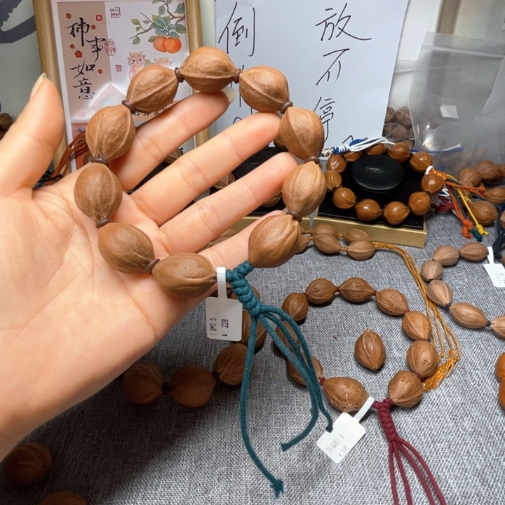 橄榄核手串/手链G*o梅林铁核18.25