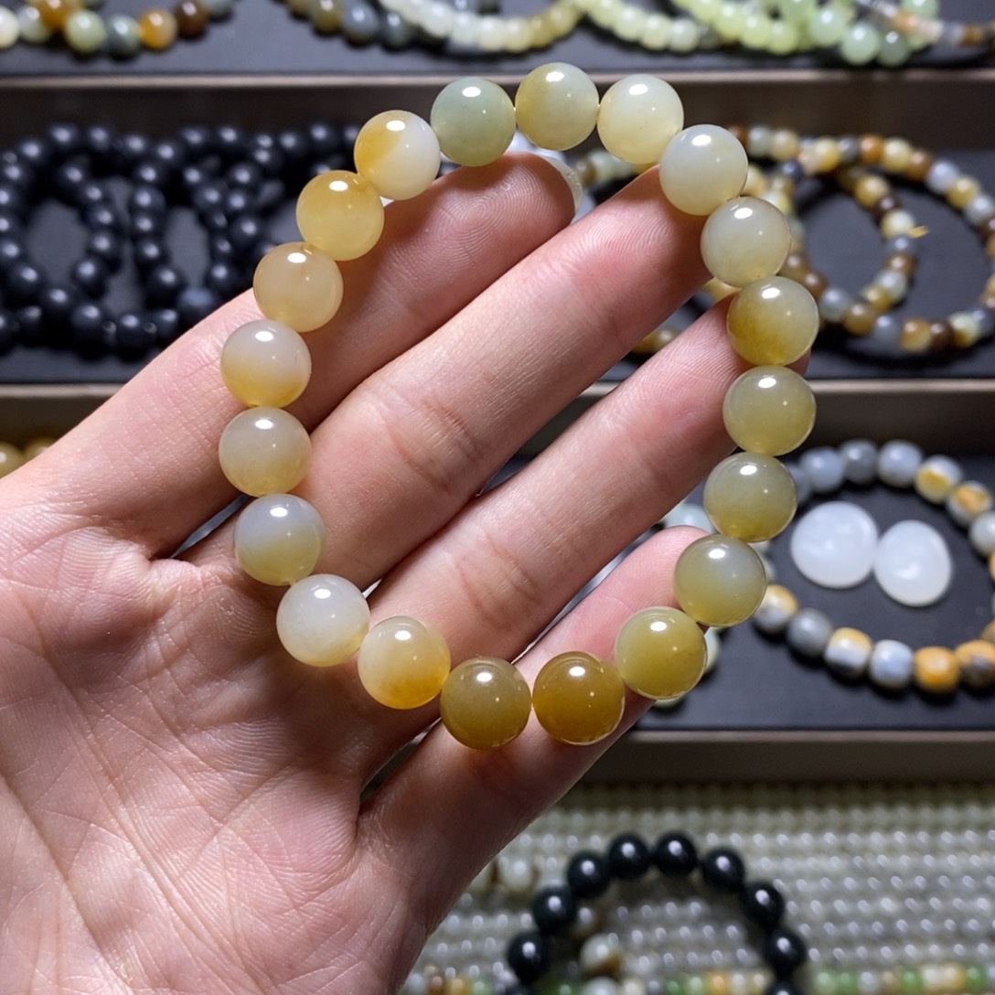 和田玉未镶嵌手链