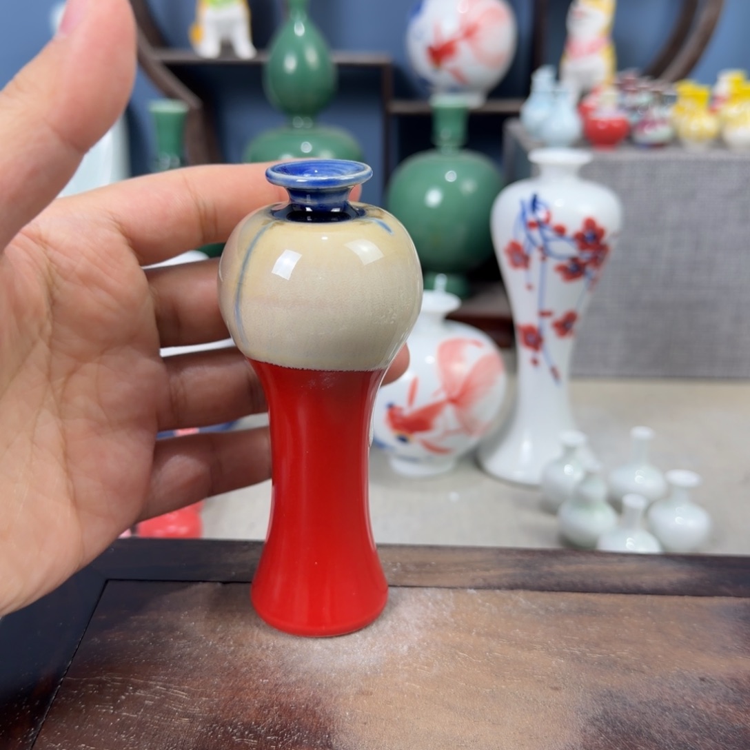 陶瓷手工小花器摆件