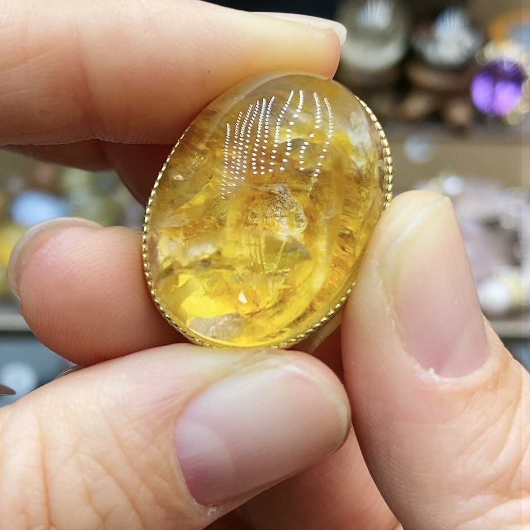 水晶项链银S925镶嵌水晶