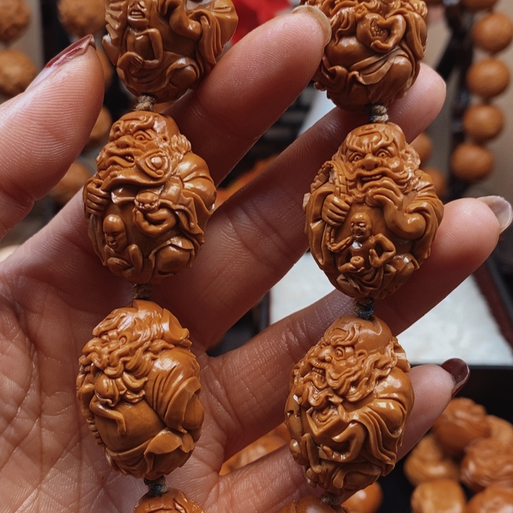 橄榄核手串/手链钟馗手2.4