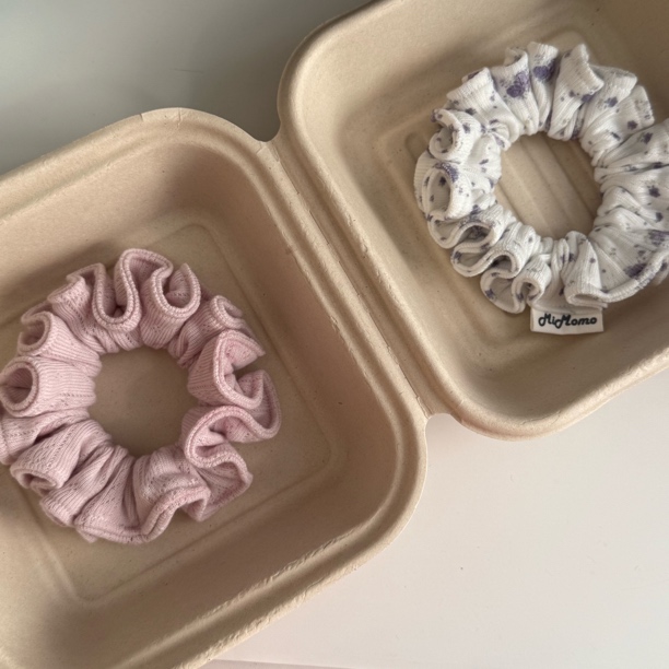 BM风碎花系小肠发圈韩式提花纯棉碎花柔软少女感ins风小肠发圈