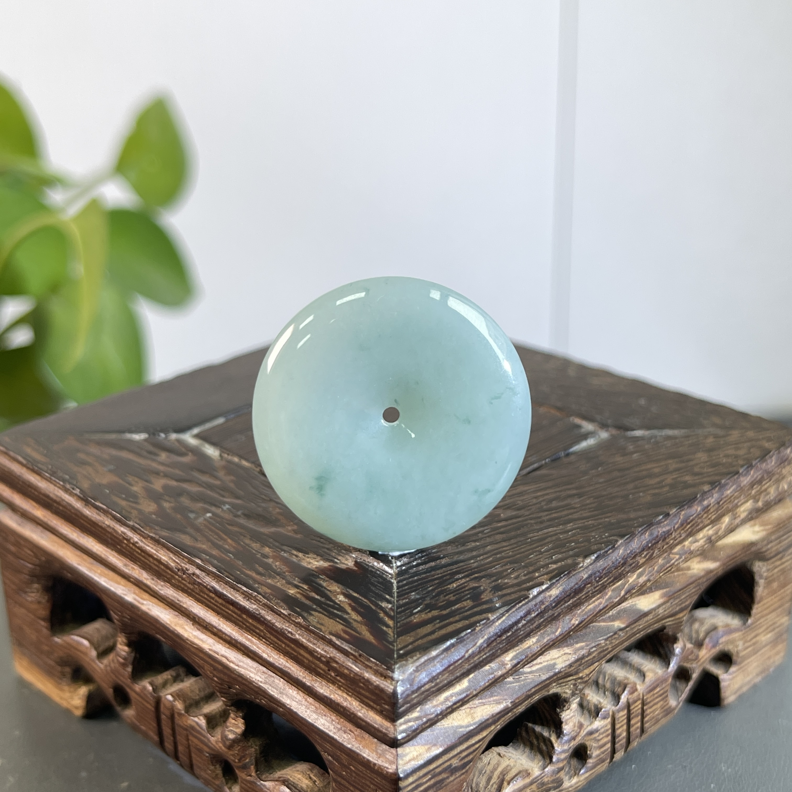 JSB02-43 天然缅甸A货翡翠 平安扣