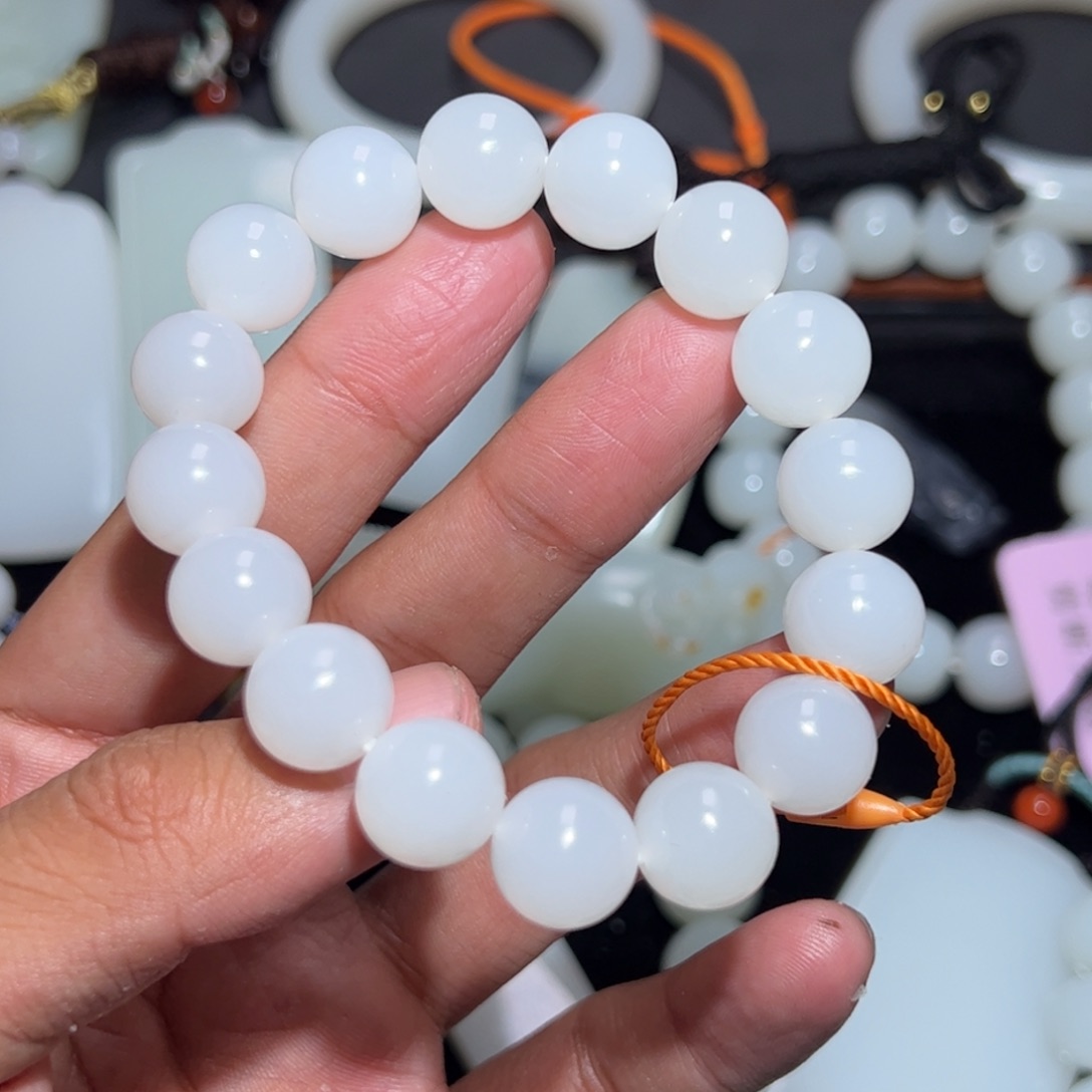 和田玉未镶嵌手链