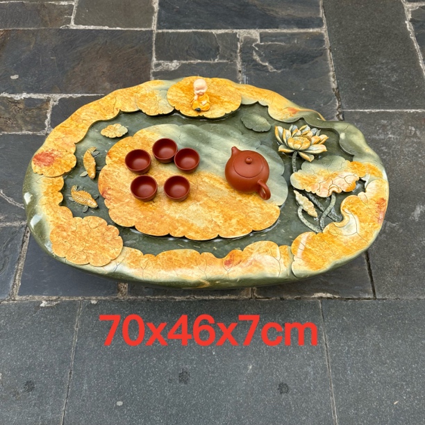 肇庆端砚茶盘绿端厂家天然一体功夫茶日用家具客厅办公室茶台茶海