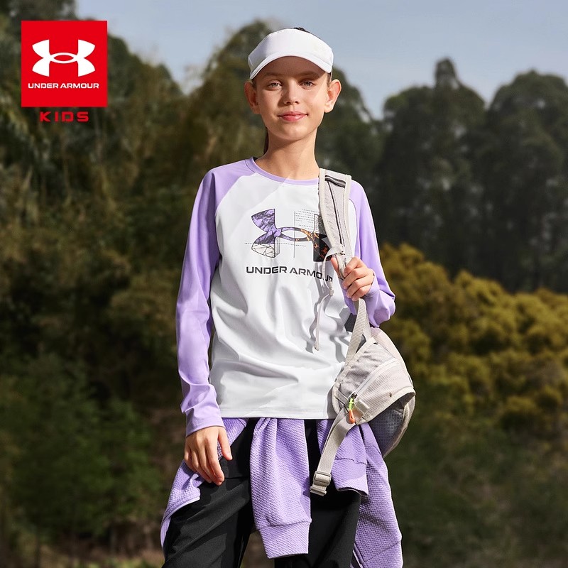 【长袖速干T恤】Under Armour/安德玛儿童透气亲肤舒适户外训练1720