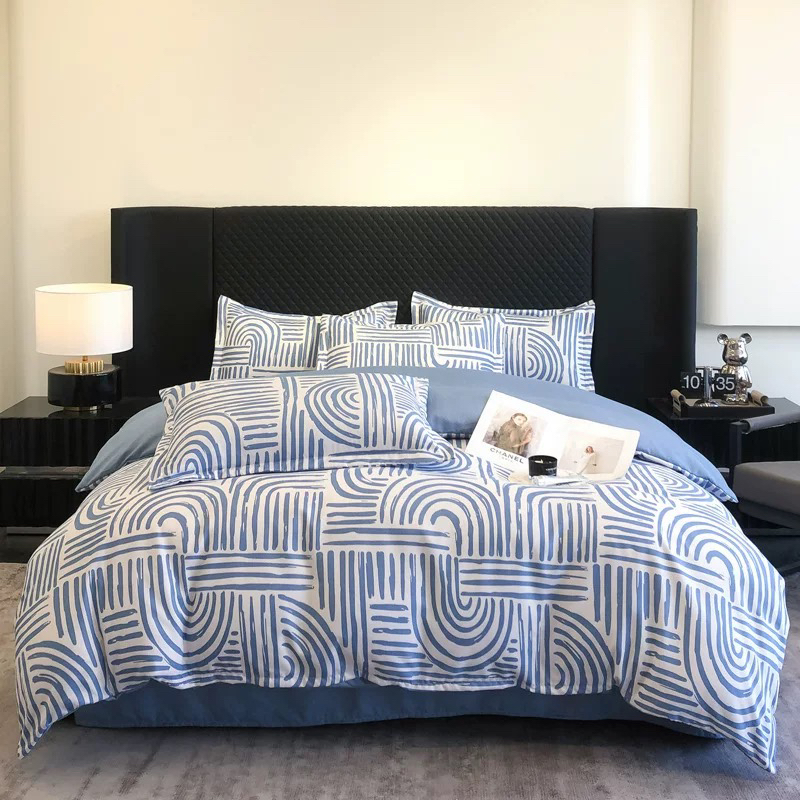 【疆小购】长绒棉磨毛小清新四季通用床上四件套