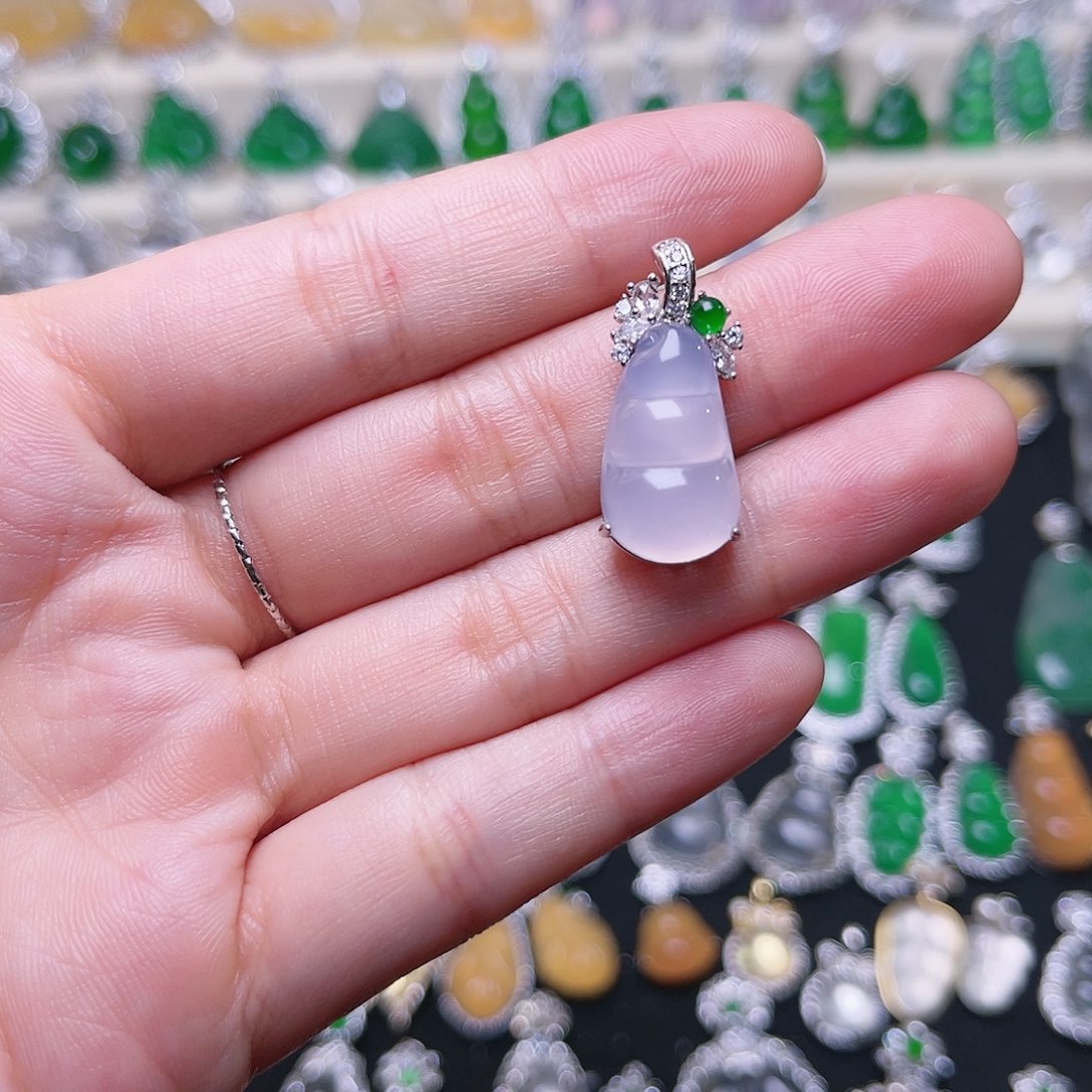 玛瑙/玉髓颈饰银S925镶嵌