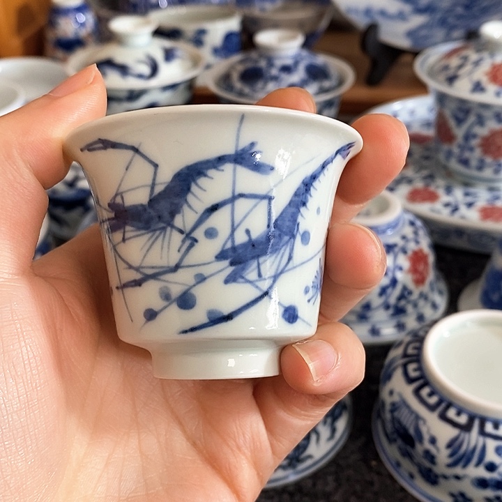 【至坤承器】虾趣马蹄杯