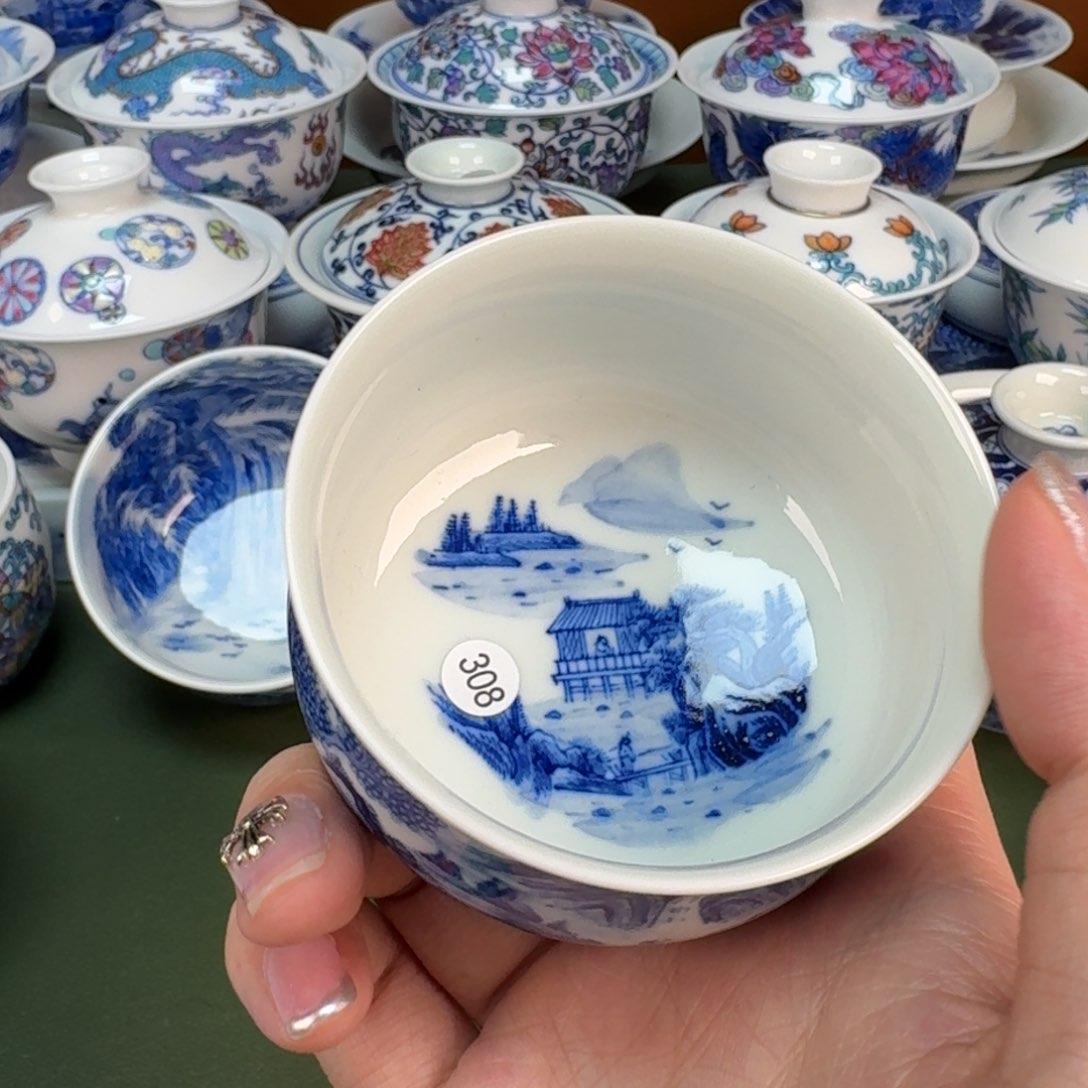 杯景德镇手工手绘茶具308