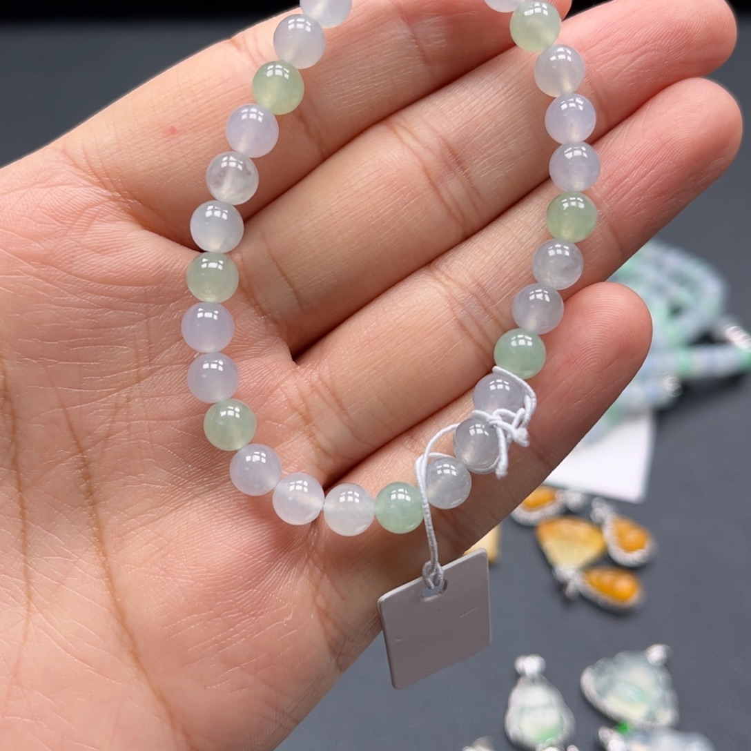 翡翠未镶嵌手链手镯