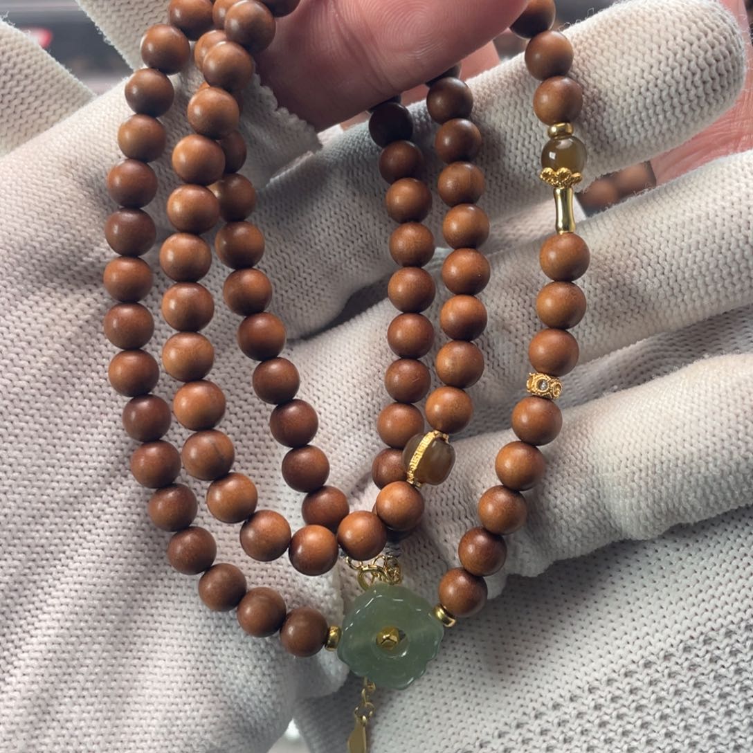 檀香木手串未镶嵌0.6配饰款