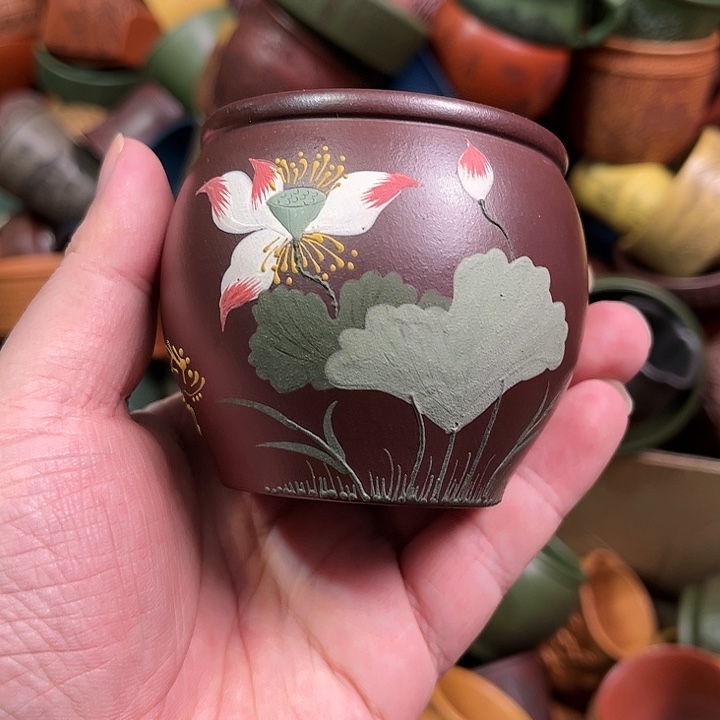 紫砂茶杯全手工紫砂主人杯