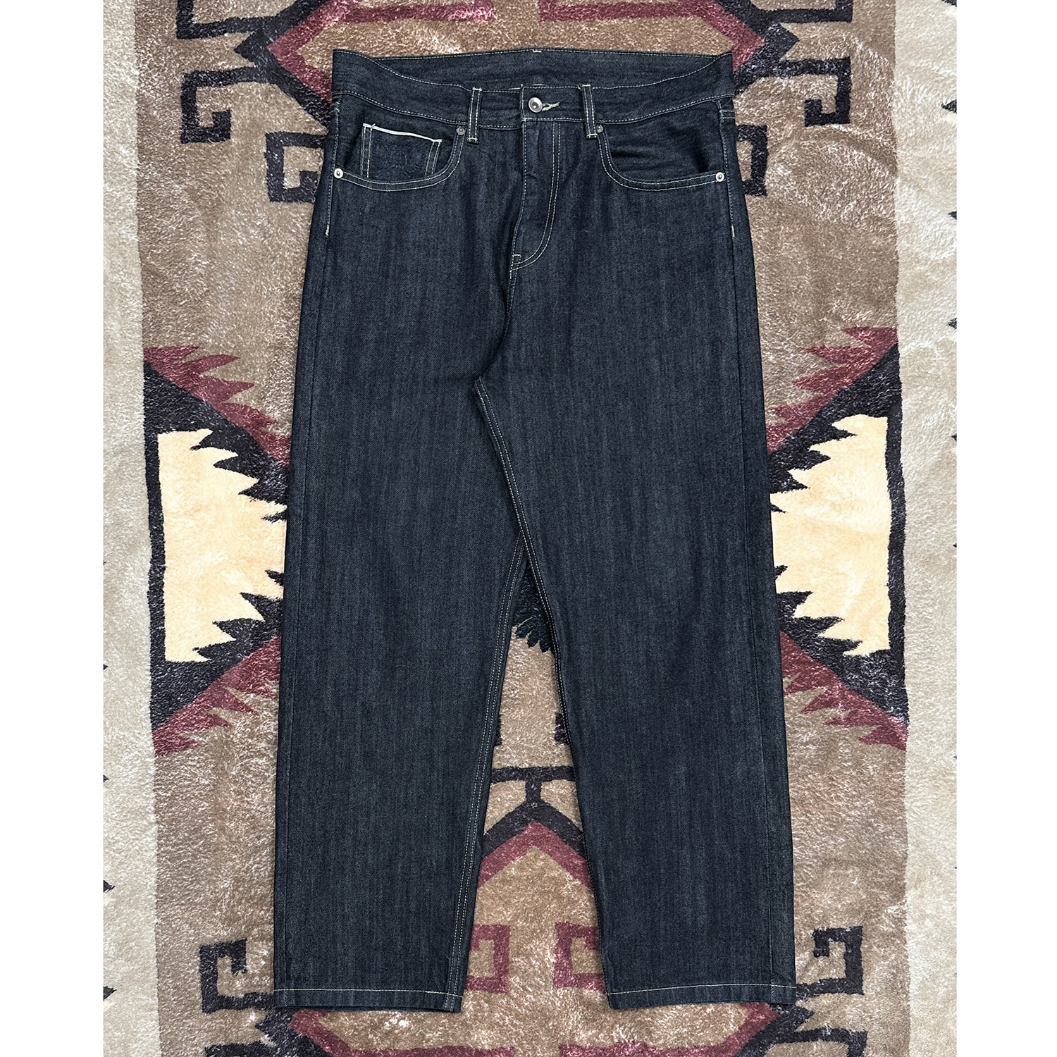 COSFF三头鹰日本进口赤耳面料14oz原牛直筒微宽