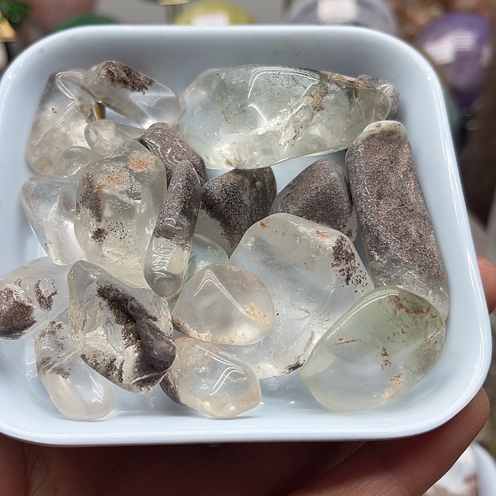 珠宝半成品未镶嵌水晶200克幽灵碎石