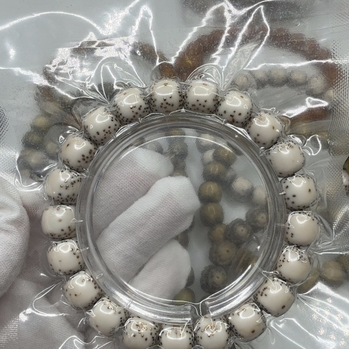 手串星月菩提半壁金星原白