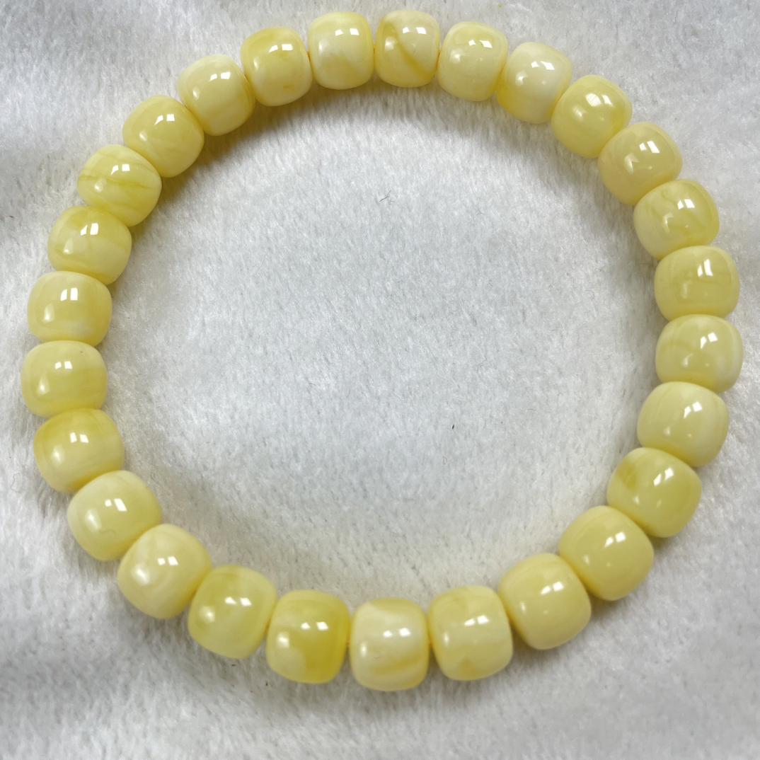 原矿蜜蜡精工老型手串8mm