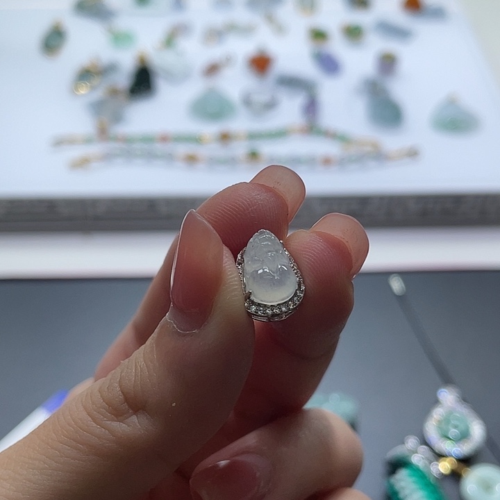 翡翠未镶嵌颈饰121212121212