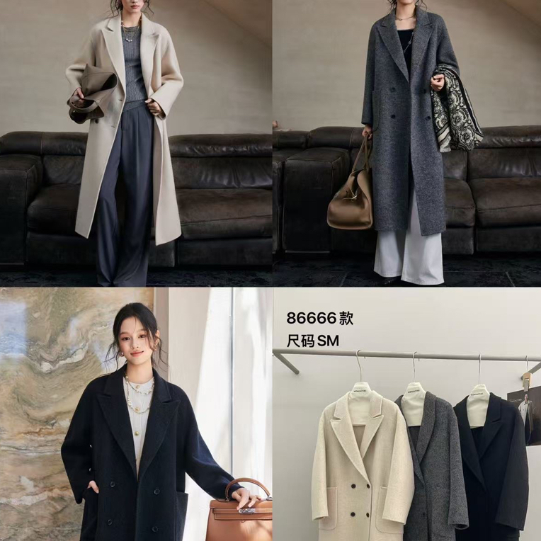 双面牦牛绒保暖抗寒中长款冬季气质女士大衣
