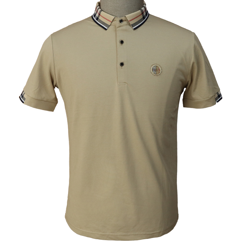 HAWKDK男士POLO衫夏季新款桑蚕丝透气短袖T恤商务休闲时尚翻领