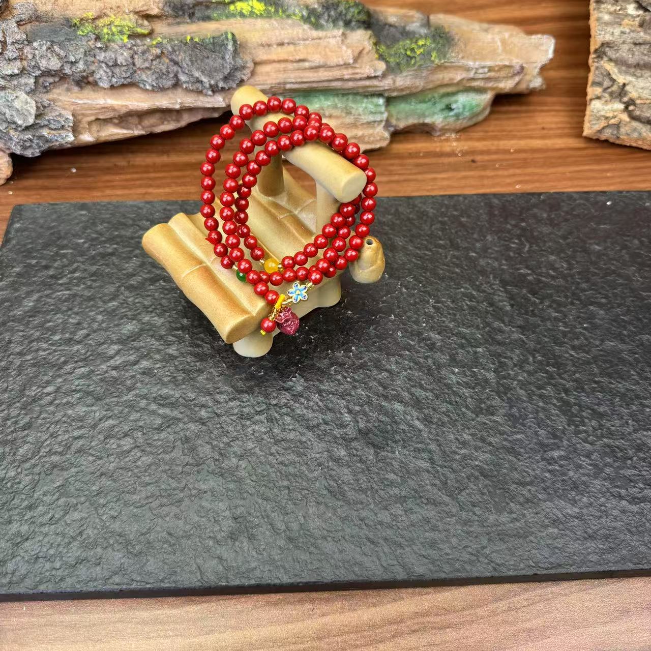 含辰砂工艺品（时光）福袋红手串SC082