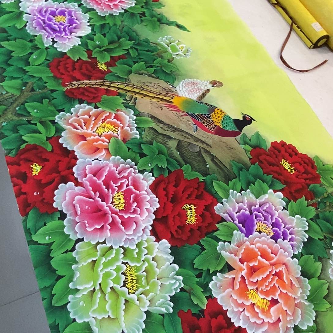 国画收藏工笔牡丹